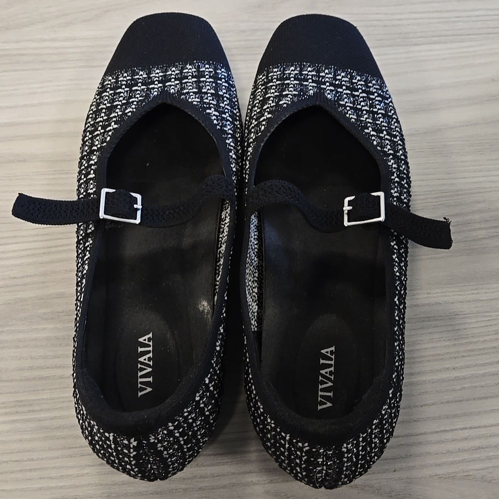 Vivaia Square Toe Margot Mary Janes 39.5 - Picture 2 of 3